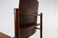 A Scandinavian Style Designer Solid Oak Armchair with a Laminated Back & Seat - Thumbnail 18