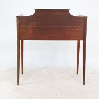 Wylie & Lochhead Attributed, a Good Arts & Crafts Oak Desk with a New Leather Writing Area - Thumbnail 8