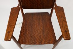A Scandinavian Style Designer Solid Oak Armchair with a Laminated Back & Seat - Thumbnail 20
