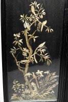 E. W. Godwin Attributed, an Anglo-Japanese Three-fold Screen with Birds Amidst Foliage - Thumbnail 19