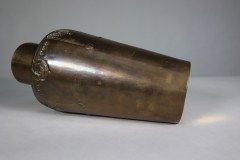 A Large Austrian Secessionist Hand Formed Brass Vase - Thumbnail 8