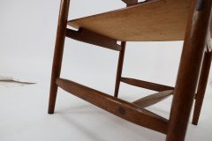 A Scandinavian Style Designer Solid Oak Armchair with a Laminated Back & Seat - Thumbnail 24
