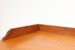 Waring & Gillow. An Arts & Crafts Bow Fronted Kneehole Twin Pedestal Desk - Thumbnail 17