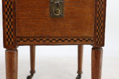 Waring & Gillow. An Arts & Crafts Bow Fronted Kneehole Twin Pedestal Desk - Thumbnail 23