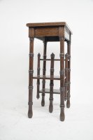 Thomas Jeckyll. A Pair of Anglo-Japanese Side Tables Inset with Sunflower Tiles - Thumbnail 8