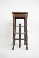 Thomas Jeckyll. A Pair of Anglo-Japanese Side Tables Inset with Sunflower Tiles - Thumbnail 9