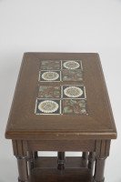 Thomas Jeckyll. A Pair of Anglo-Japanese Side Tables Inset with Sunflower Tiles - Thumbnail 10