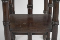 Thomas Jeckyll. A Pair of Anglo-Japanese Side Tables Inset with Sunflower Tiles - Thumbnail 12