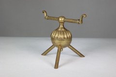 Dr. C. Dresser Attributed, for Benham & Froud Pair of Brass Fire Dogs - Thumbnail 6
