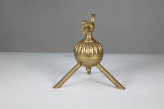 Dr. C. Dresser Attributed, for Benham & Froud Pair of Brass Fire Dogs - Thumbnail 7