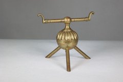 Dr. C. Dresser Attributed, for Benham & Froud Pair of Brass Fire Dogs - Thumbnail 8