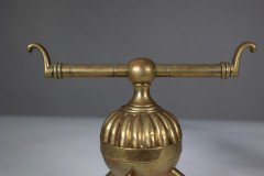 Dr. C. Dresser Attributed, for Benham & Froud Pair of Brass Fire Dogs - Thumbnail 13
