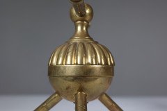 Dr. C. Dresser Attributed, for Benham & Froud Pair of Brass Fire Dogs - Thumbnail 15