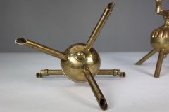 Dr. C. Dresser Attributed, for Benham & Froud Pair of Brass Fire Dogs - Thumbnail 18