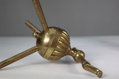 Dr. C. Dresser Attributed, for Benham & Froud Pair of Brass Fire Dogs - Thumbnail 19