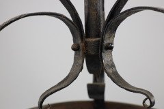 M. H. Baillie Scott, Arts & Crafts Handmade Copper & Wrought Iron Ceiling Light - Thumbnail 6