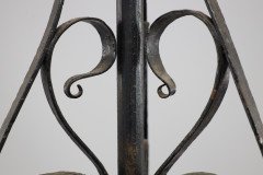 M. H. Baillie Scott, Arts & Crafts Handmade Copper & Wrought Iron Ceiling Light - Thumbnail 7