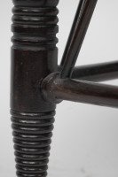 Liberty & Co., a Large Size Walnut Thebes Stool with Ring Turned Legs & Stretchers - Thumbnail 10