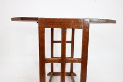 An Arts & Crafts Cotswold School Drop Leaf Dining Table with Lattice Work Ends - Thumbnail 18