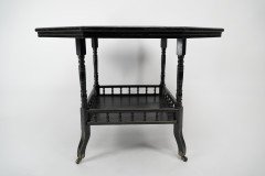 Gillow & Co. probably, Aesthetic Movement Ebonised Walnut Centre Table - Thumbnail 6