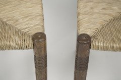 Liberty & Co., A Pair of William Birch Arts & Crafts Oak Rush Seat Dining Chairs - Thumbnail 7