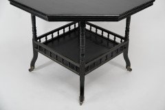 Gillow & Co. probably, Aesthetic Movement Ebonised Walnut Centre Table - Thumbnail 10