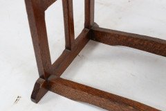 An Arts & Crafts Cotswold School Drop Leaf Dining Table with Lattice Work Ends - Thumbnail 23