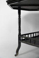 Gillow & Co. probably, Aesthetic Movement Ebonised Walnut Centre Table - Thumbnail 11