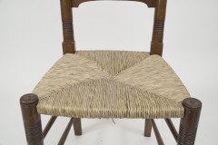 Liberty & Co., A Pair of William Birch Arts & Crafts Oak Rush Seat Dining Chairs - Thumbnail 12