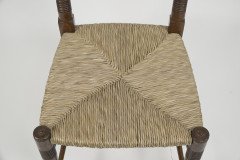 Liberty & Co., A Pair of William Birch Arts & Crafts Oak Rush Seat Dining Chairs - Thumbnail 13