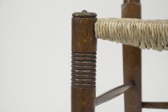 Liberty & Co., A Pair of William Birch Arts & Crafts Oak Rush Seat Dining Chairs - Thumbnail 14