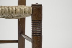 William Birch for Liberty & Co., Pair of Arts & Crafts Oak Rush Seat Chairs - Thumbnail 15