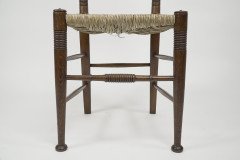 Liberty & Co., A Pair of William Birch Arts & Crafts Oak Rush Seat Dining Chairs - Thumbnail 17