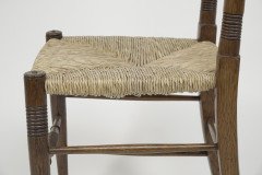 William Birch for Liberty & Co., Pair of Arts & Crafts Oak Rush Seat Chairs - Thumbnail 22