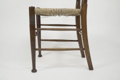 William Birch for Liberty & Co., Pair of Arts & Crafts Oak Rush Seat Chairs - Thumbnail 23