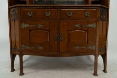 Liberty & Co. Attributed, an English Arts & Crafts Oak Sideboard with Carved Decoration - Thumbnail 2