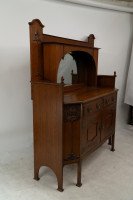 Liberty & Co. Attributed, an English Arts & Crafts Oak Sideboard with Carved Decoration - Thumbnail 3