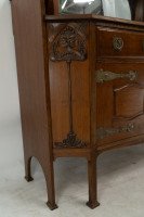Liberty & Co. Attributed, English Arts & Crafts Oak Sideboard with Carved Decoration - Thumbnail 5