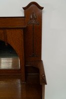 Liberty & Co. Attributed, English Arts & Crafts Oak Sideboard with Carved Decoration - Thumbnail 8