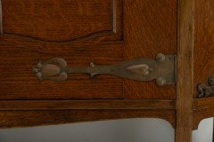 Liberty & Co. Attributed, English Arts & Crafts Oak Sideboard with Carved Decoration - Thumbnail 16