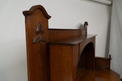 Liberty & Co. Attributed, English Arts & Crafts Oak Sideboard with Carved Decoration - Thumbnail 22