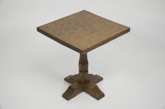 Mouseman In the style of Pair of Arts & Crafts Yorkshire School Oak Side Tables - Thumbnail 5