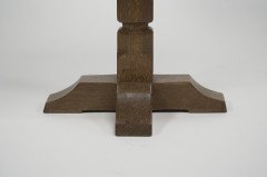 Mouseman In the style of Pair of Arts & Crafts Yorkshire School Oak Side Tables - Thumbnail 8