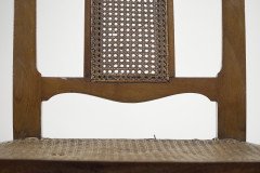 George Walton. A Rare Arts & Crafts Philippines Cane Chair with Serpentine Back - Thumbnail 16