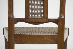 George Walton. A Rare Arts & Crafts Philippines Cane Chair with Serpentine Back - Thumbnail 24