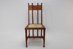 George Montague Ellwood, Made by J. S. Henry, Pair of Matching Oak Dining Chairs - Thumbnail 3