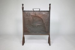 John Pearson Attributed, for Liberty & Co., an Arts & Crafts Wrought Iron & Copper Firescreen - Thumbnail 11