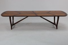 Heals. A Single Mid-Century "Long Tom" Coffee Table with Various Inlaid Woods - Thumbnail 5