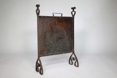 John Pearson Attributed, for Liberty & Co., an Arts & Crafts Wrought Iron & Copper Firescreen - Thumbnail 12