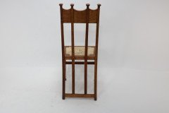 George Montague Ellwood, Made by J. S. Henry, a Pair of Matching Oak Dining Chairs - Thumbnail 7